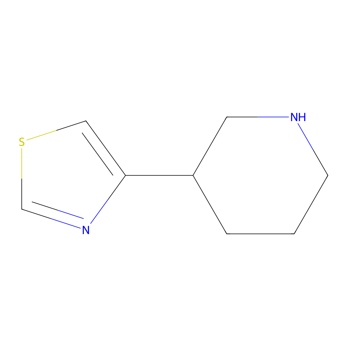 4-(Piperidin-3-yl)thiazole molecular structure, CAS 1211590-87-2