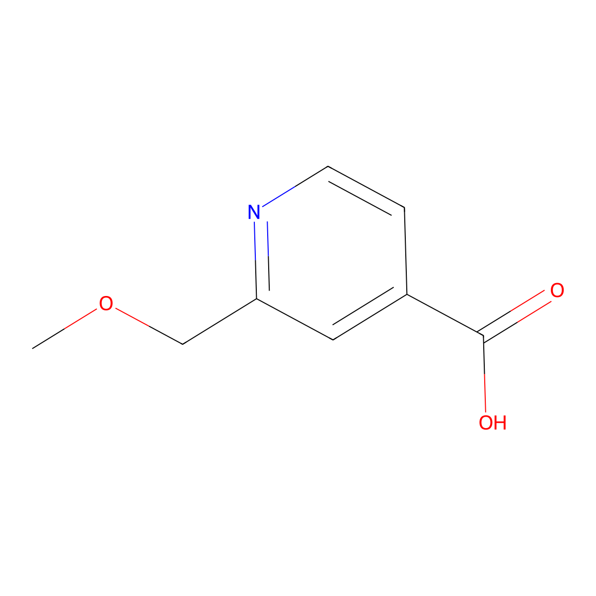 2-(Methoxymethyl)isonicotinic acid molecular structure, CAS 1211591-55-7