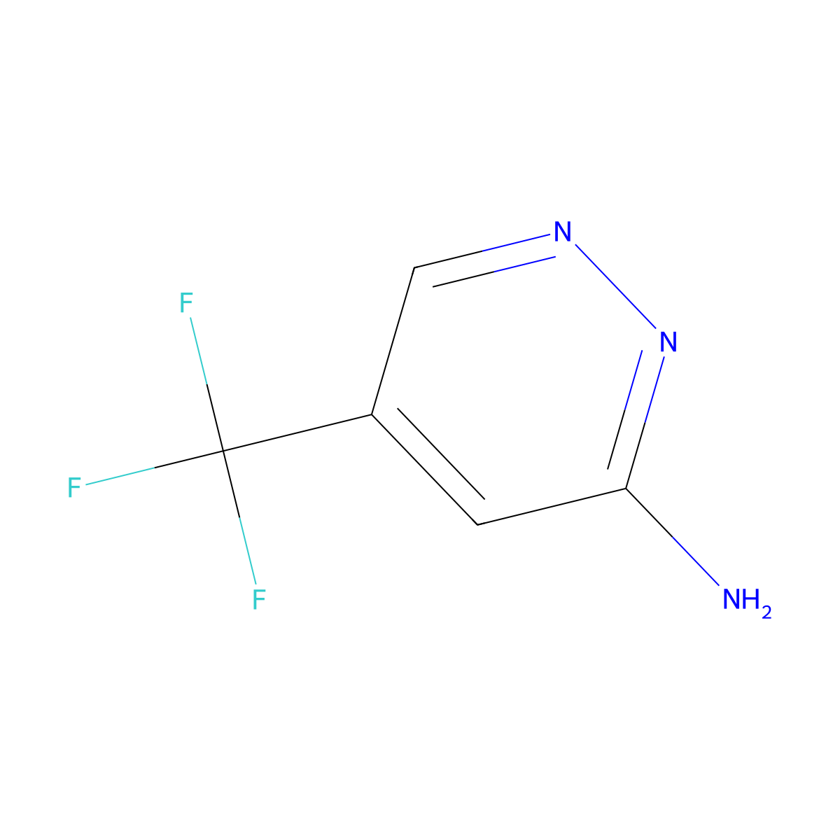 5-(Trifluoromethyl)pyridazin-3-amine molecular structure, CAS 1211591-88-6