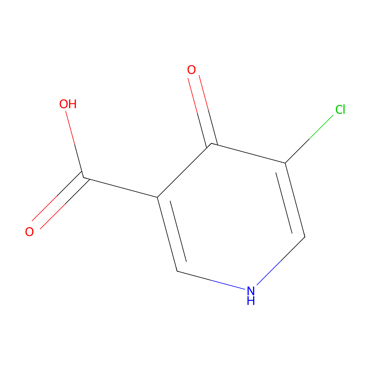 5-Chloro-4-hydroxypyridine-3-carboxylic acid molecular structure, CAS 1211591-92-2
