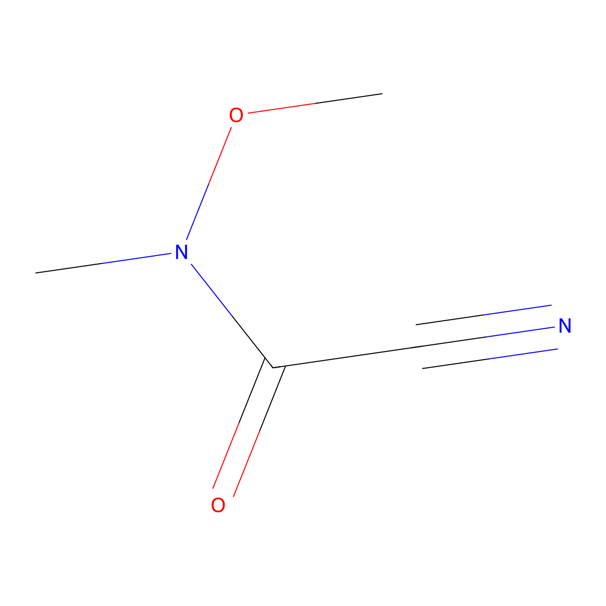 1-cyano-N-methoxy-N-methylformamide molecular structure, CAS 1211592-48-1