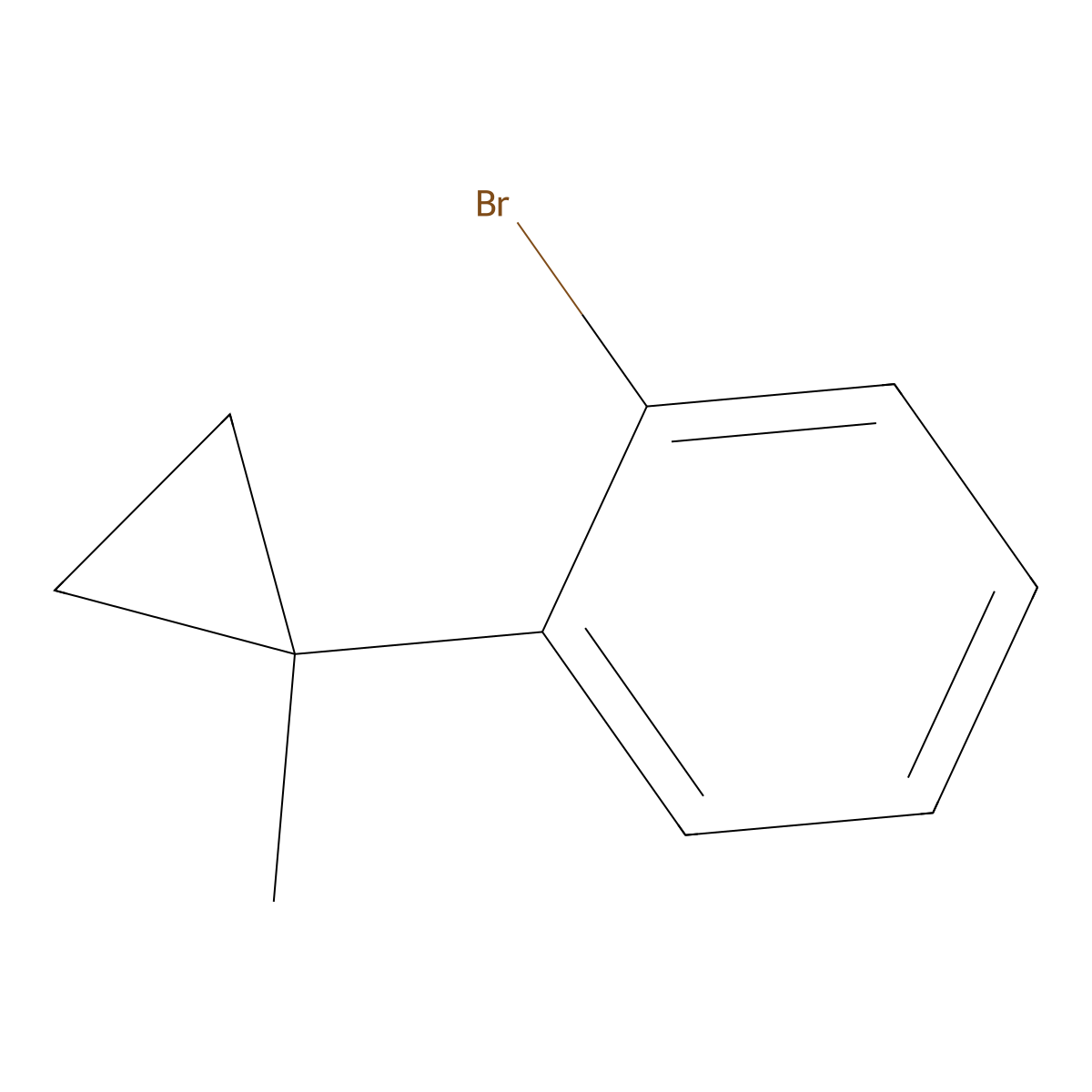 1-Bromo-2-(1-methylcyclopropyl)benzene molecular structure, CAS 1211594-34-1