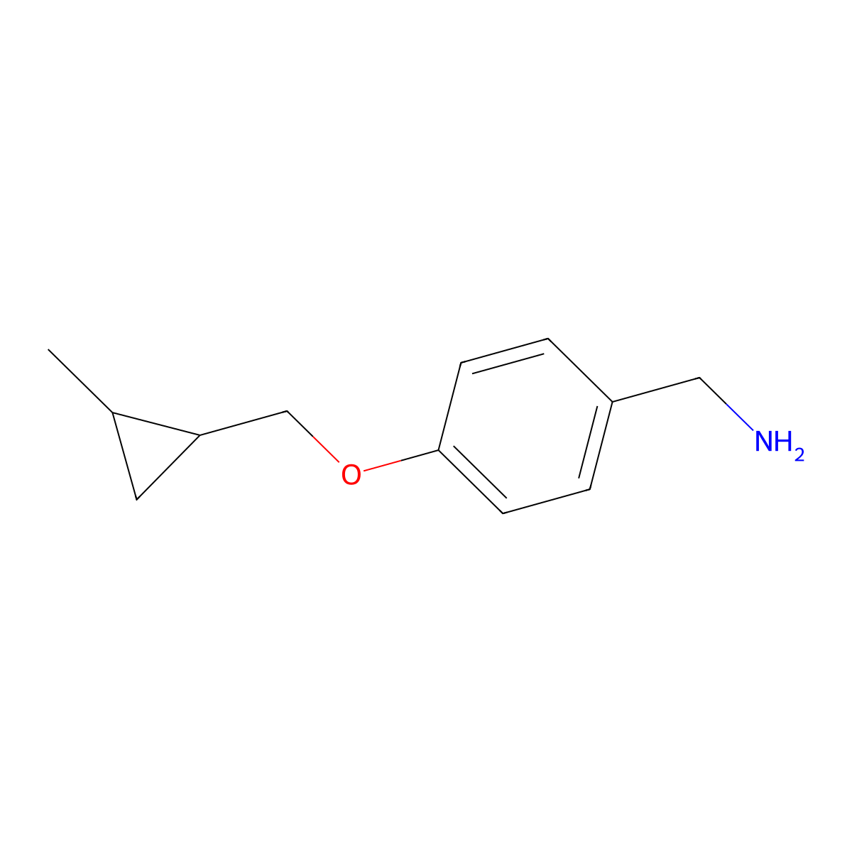 4-(2-Methyl-cyclopropylmethoxy)-benzylamine molecular structure, CAS 1211594-46-5