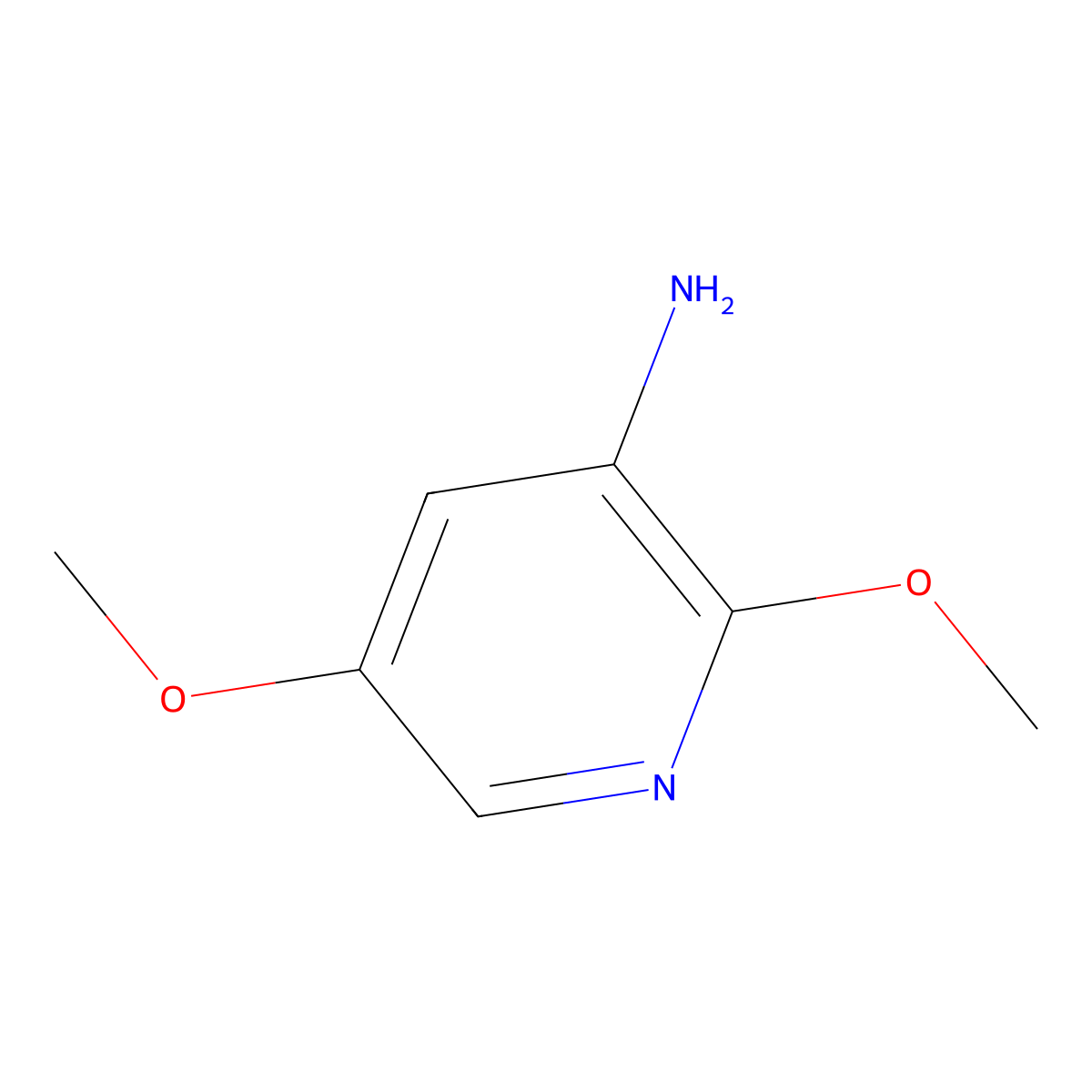 2,5-Dimethoxypyridin-3-amine molecular structure, CAS 1211595-19-5