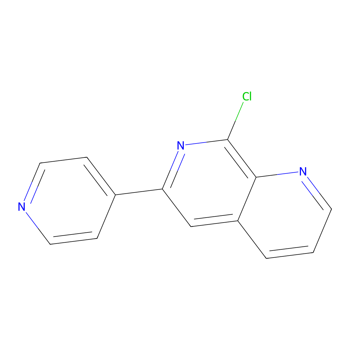 8-Chloro-6-(pyridin-4-YL)-1,7-naphthyridine molecular structure, CAS 1211595-29-7