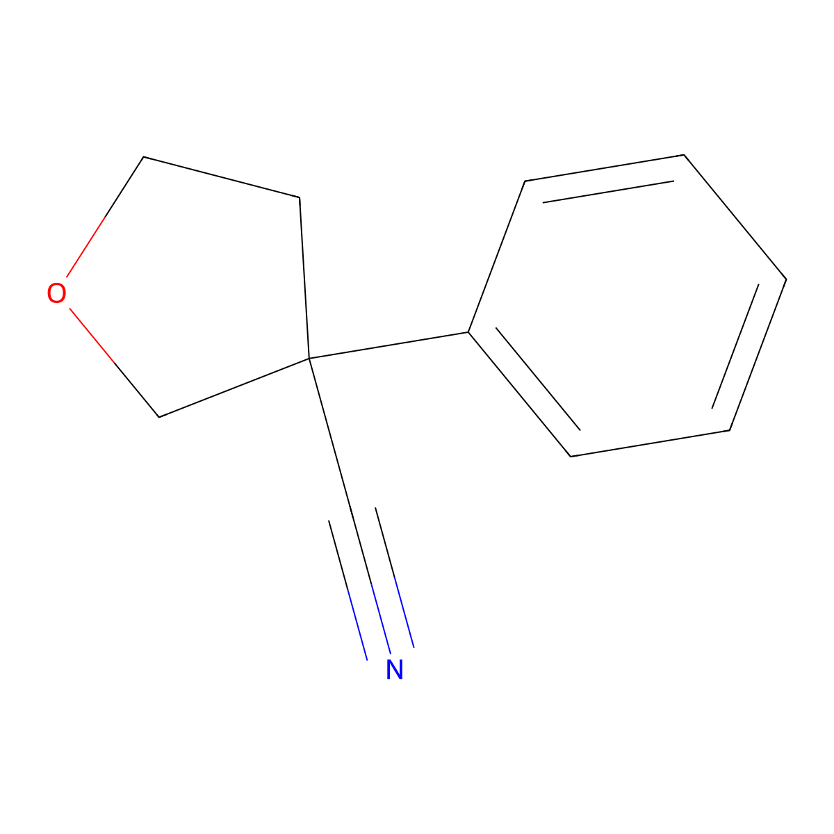 3-Phenyltetrahydrofuran-3-carbonitrile molecular structure, CAS 1211595-32-2