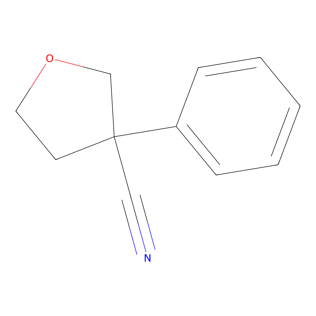3-Phenyltetrahydrofuran-3-carbonitrile molecular structure, CAS 1211595-32-2