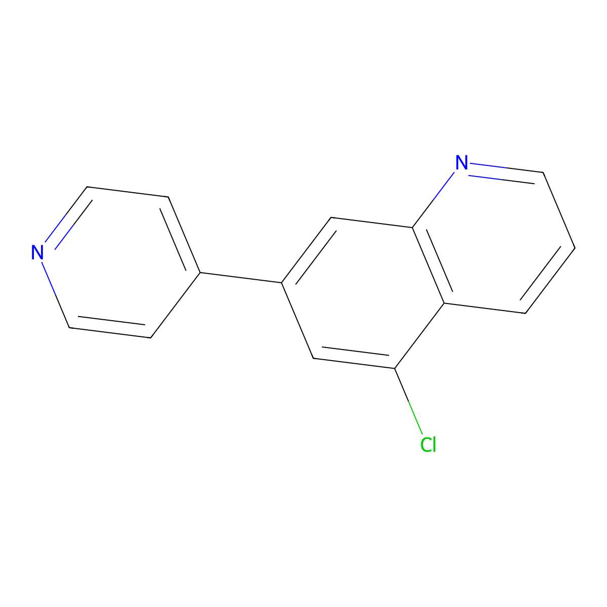 5-Chloro-7-(pyridin-4-YL)quinoline molecular structure, CAS 1211595-82-2