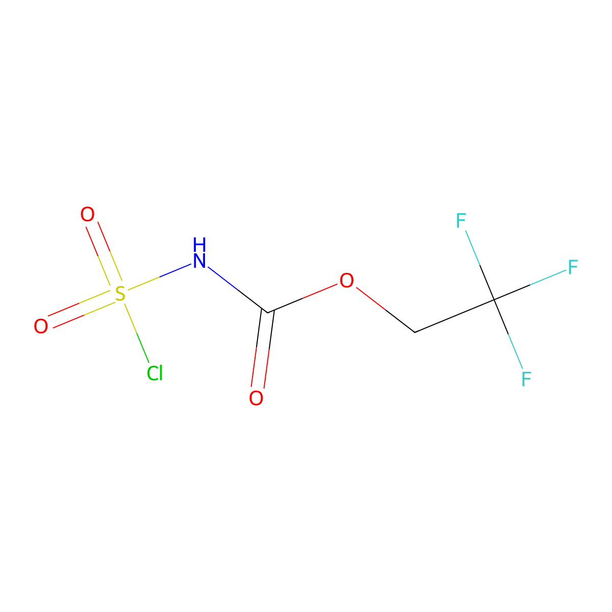 2,2,2-trifluoroethyl N-(chlorosulfonyl)carbamate molecular structure, CAS 1211596-07-4