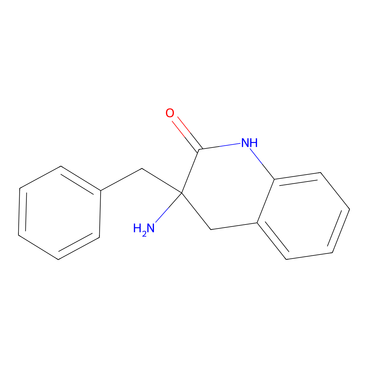 3-amino-3-benzyl-3,4-dihydroquinolin-2(1H)-one molecular structure, CAS 1211596-68-7
