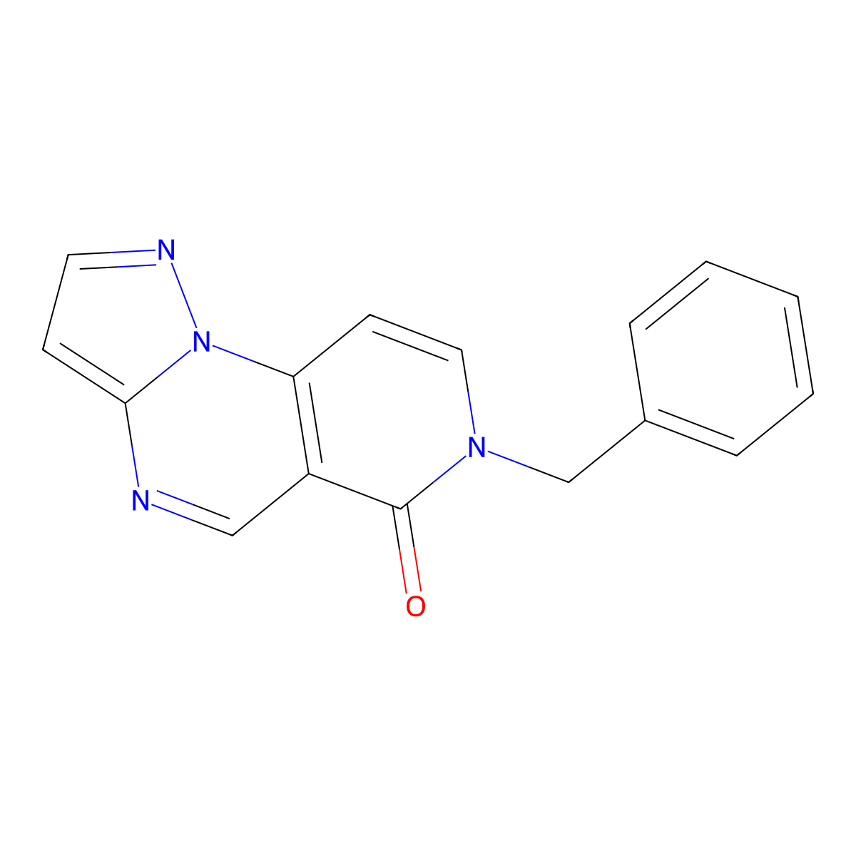 7-benzylpyrazolo[1,5-a]pyrido[3,4-e]pyrimidin-6(7H)-one molecular structure, CAS 1211610-51-3
