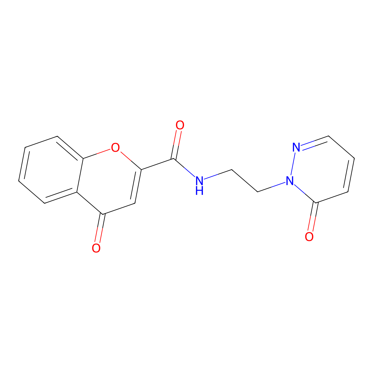 4-oxo-N-(2-(6-oxopyridazin-1(6H)-yl)ethyl)-4H-chromene-2-carboxamide molecular structure, CAS 1211617-88-7