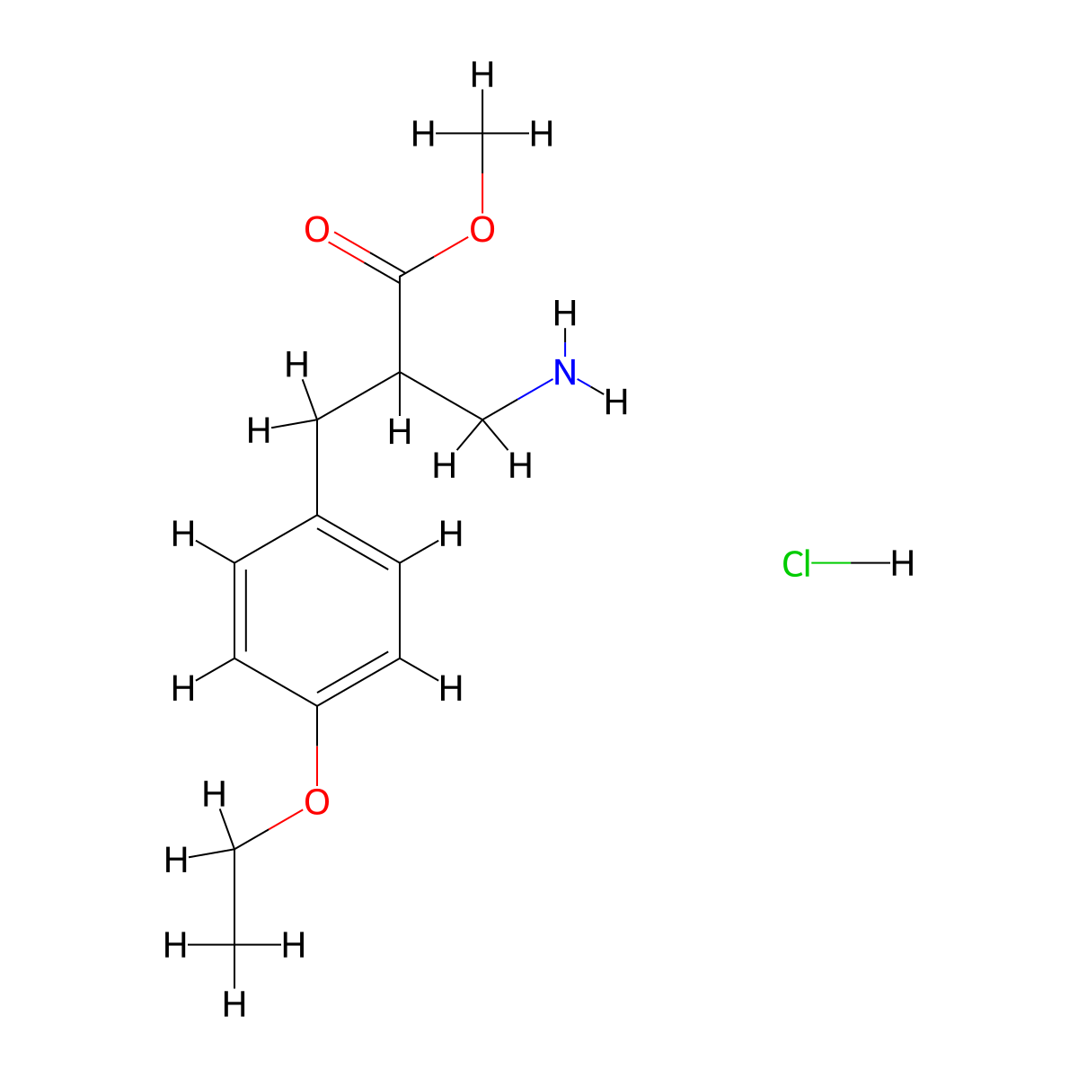 Methyl 3-amino-2-[(4-ethoxyphenyl)methyl]propanoate hydrochloride molecular structure, CAS 1211643-55-8