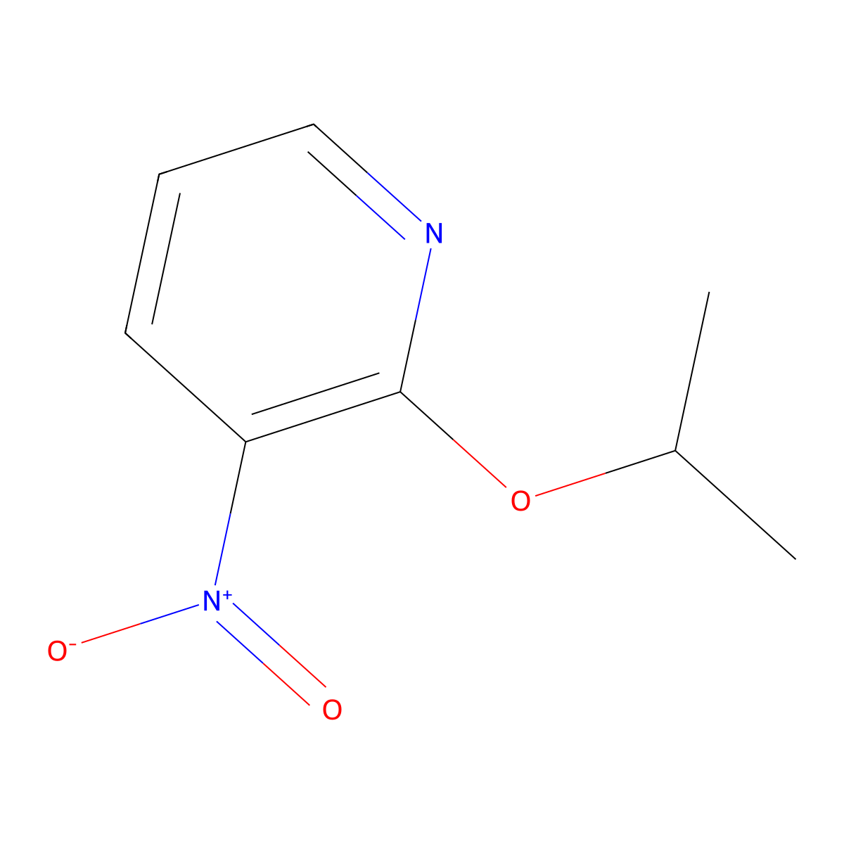 3-Nitro-2-(propan-2-yloxy)pyridine molecular structure, CAS 1211758-69-8
