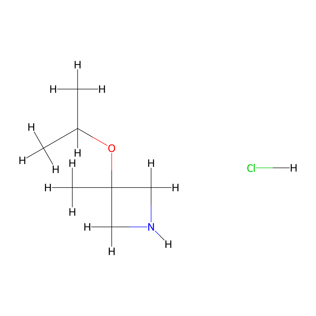 3-Isopropoxy-3-methylazetidine hydrochloride molecular structure, CAS 1211790-78-1
