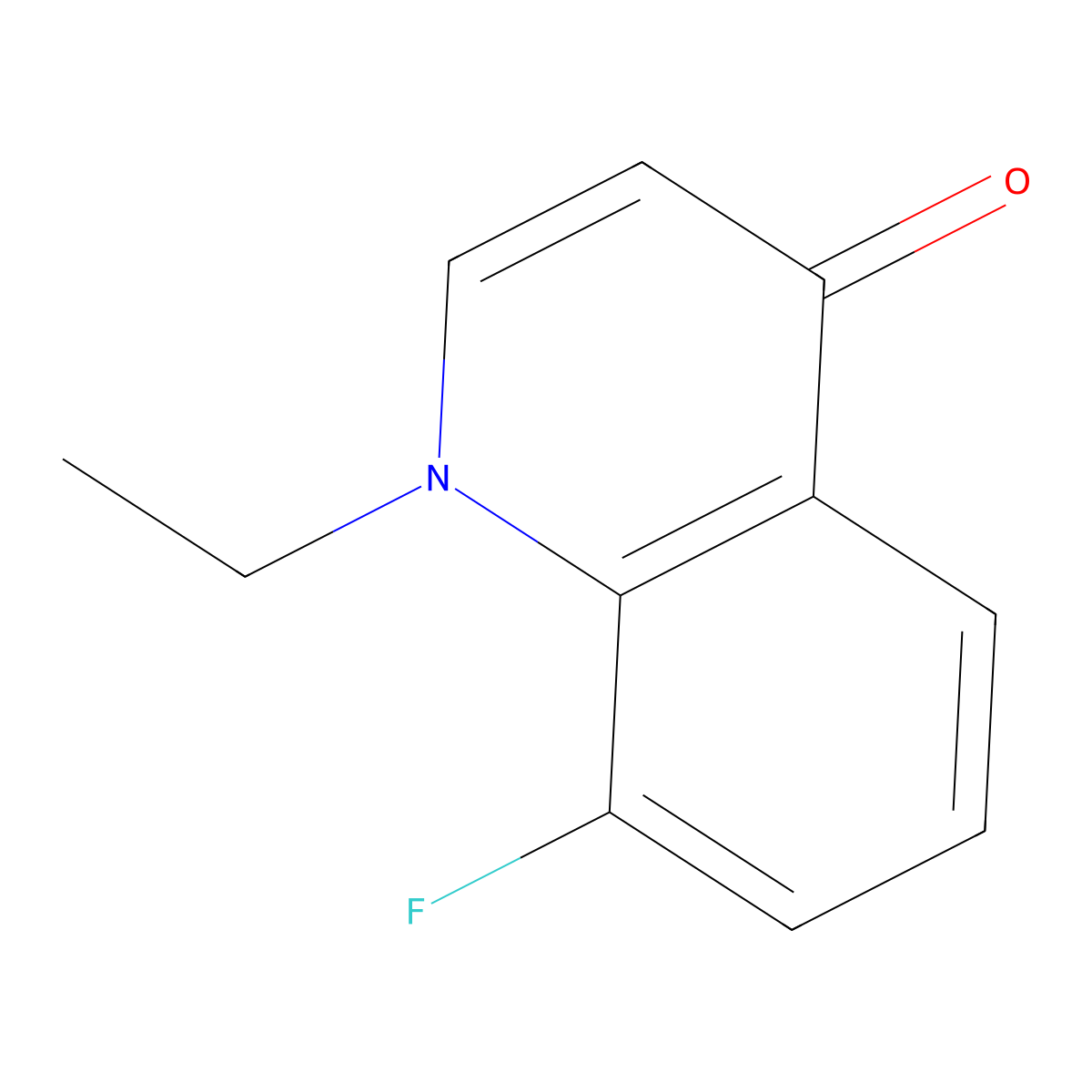 1-Ethyl-8-fluoroquinolin-4(1H)-one molecular structure, CAS 1211795-81-1