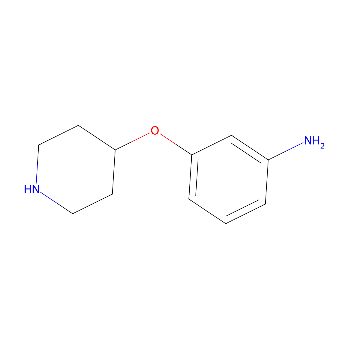 3-(Piperidin-4-yloxy)aniline molecular structure, CAS 1211822-13-7