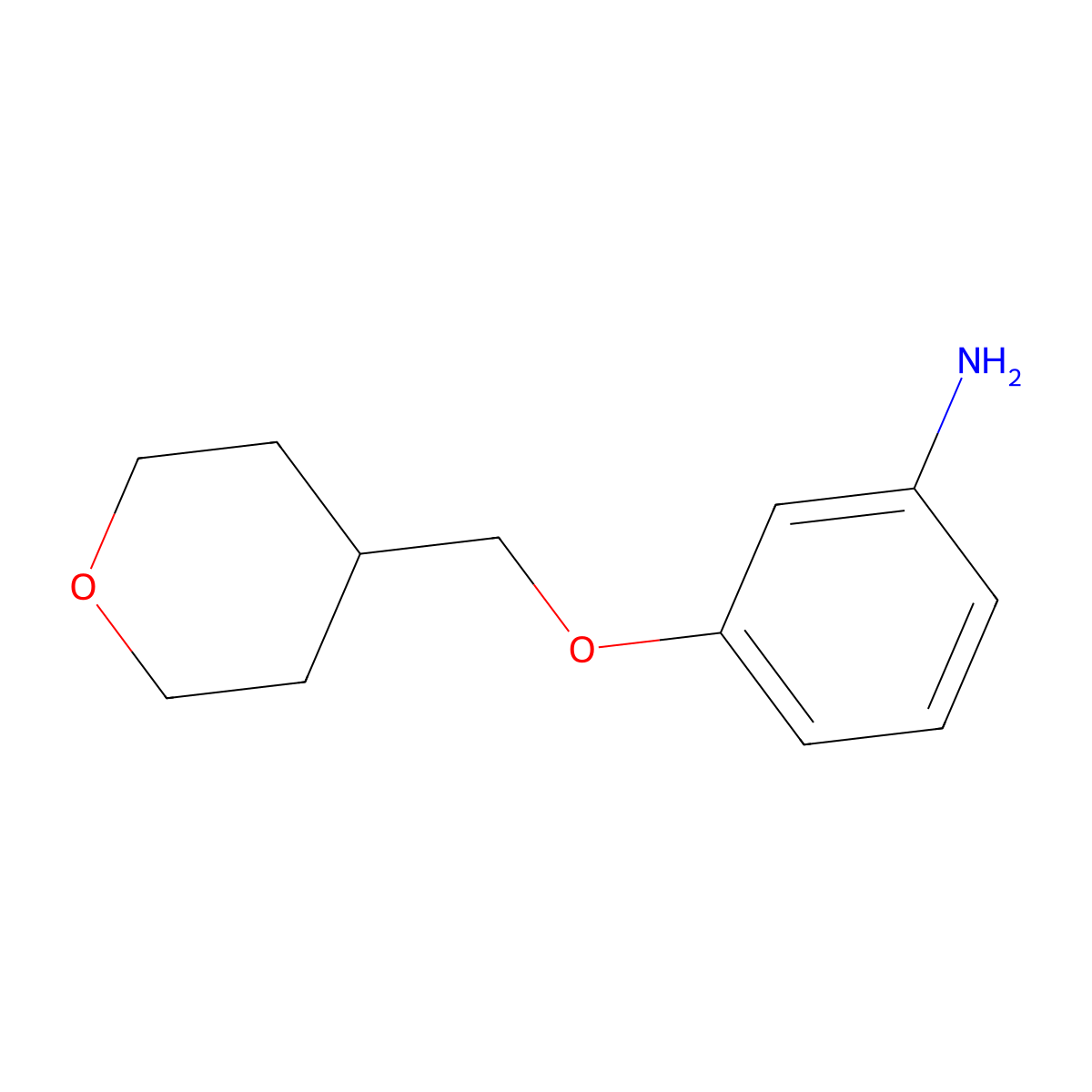 3-[(Oxan-4-yl)methoxy]aniline molecular structure, CAS 1211824-69-9
