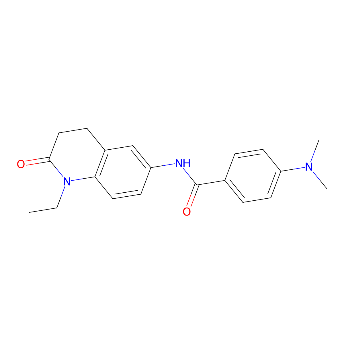 4-(dimethylamino)-N-(1-ethyl-2-oxo-1,2,3,4-tetrahydroquinolin-6-yl)benzamide molecular structure, CAS 1211834-69-3
