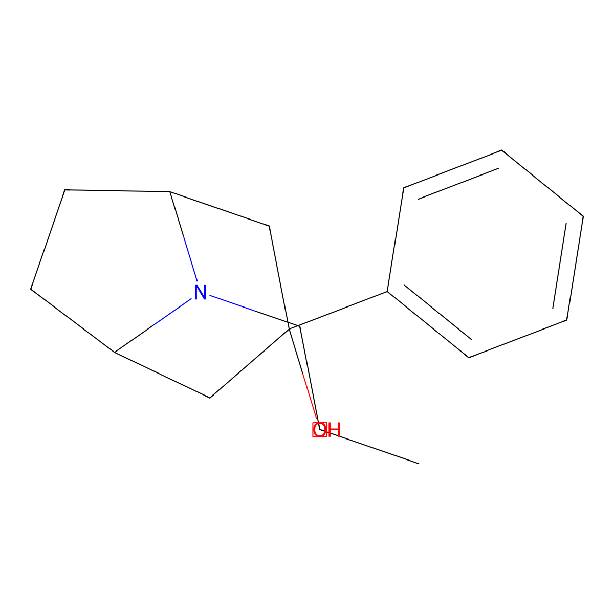 3-Phenyl-8-propyl-8-azabicyclo[3.2.1]octan-3-ol molecular structure, CAS 1211845-09-8