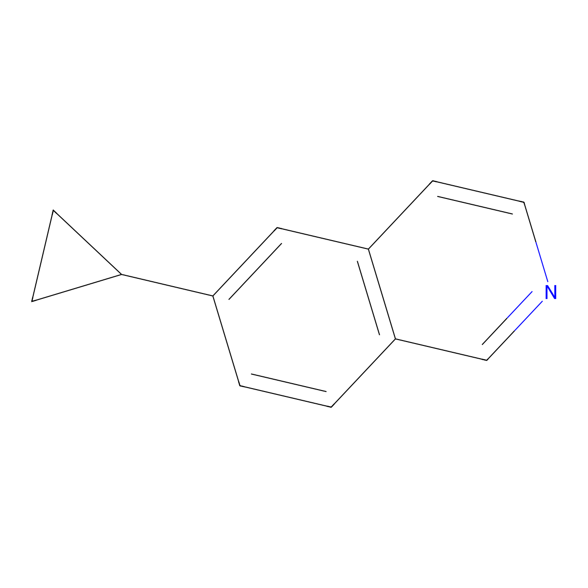 6-cyclopropylIsoquinoline molecular structure, CAS 1211875-07-8