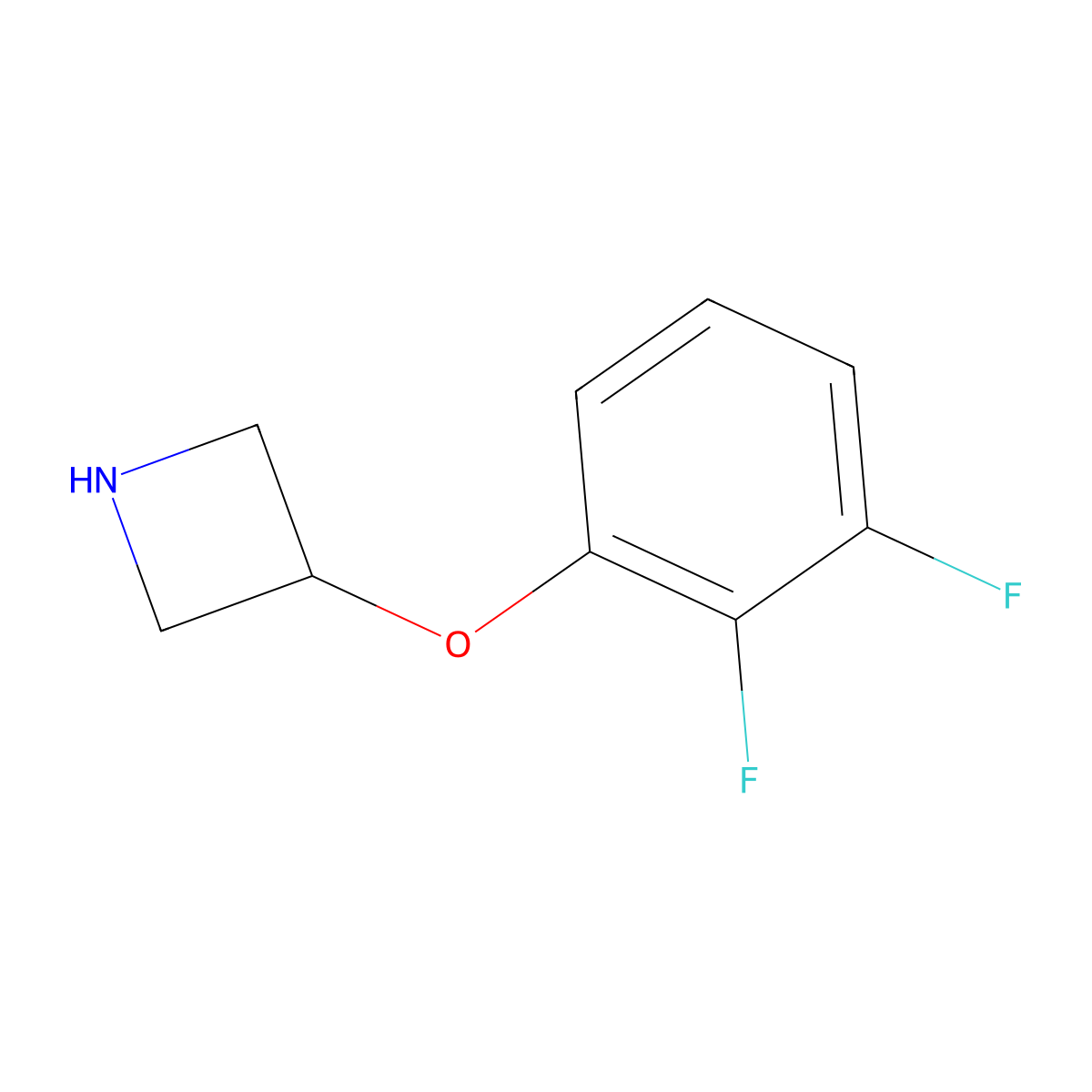 3-(2,3-Difluorophenoxy)azetidine molecular structure, CAS 1211876-03-7
