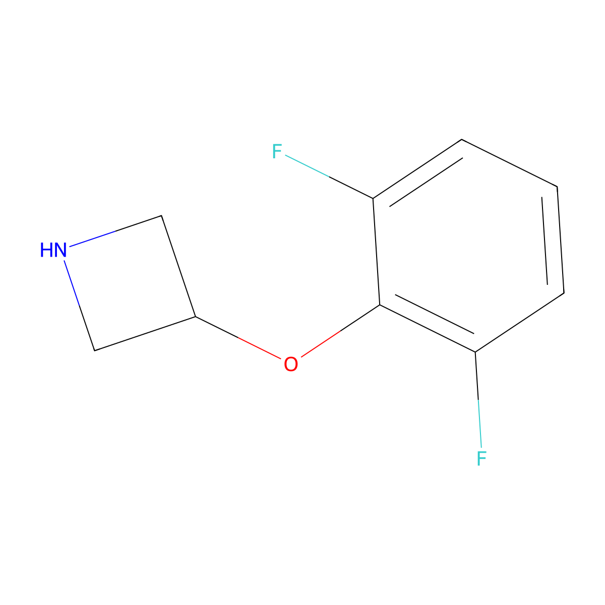 3-(2,6-Difluorophenoxy)azetidine molecular structure, CAS 1211876-06-0