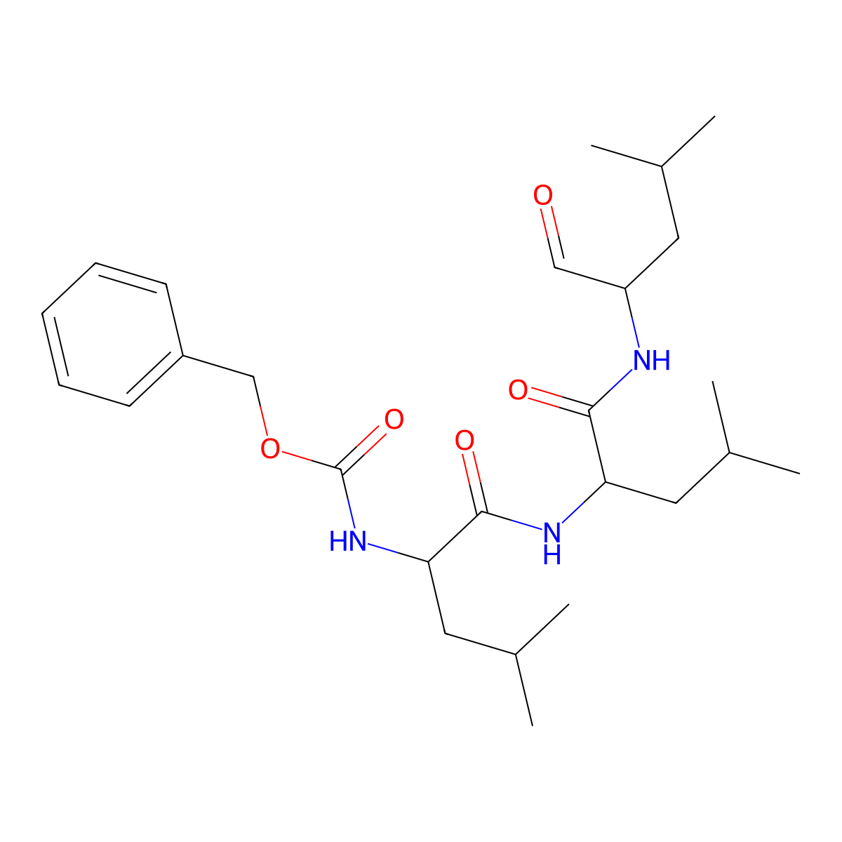 MG-132 (negative control) molecular structure, CAS 1211877-36-9