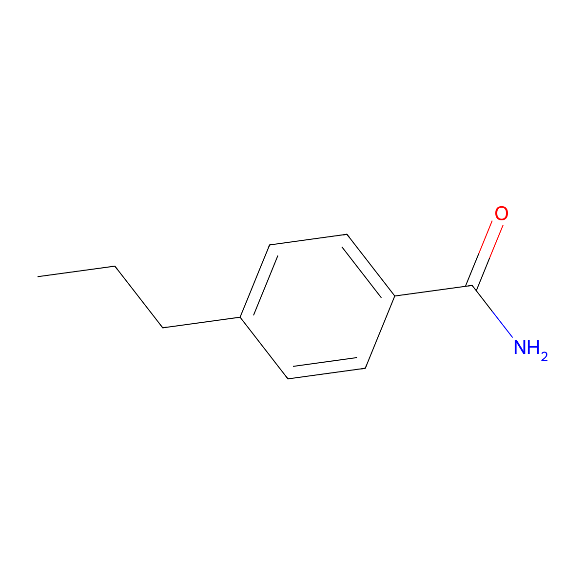 4-Propylbenzamide molecular structure, CAS 121193-17-7