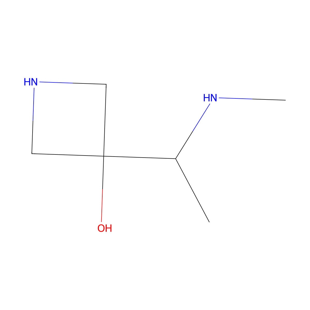 3-[1-(Methylamino)ethyl]azetidin-3-ol molecular structure, CAS 1211939-23-9