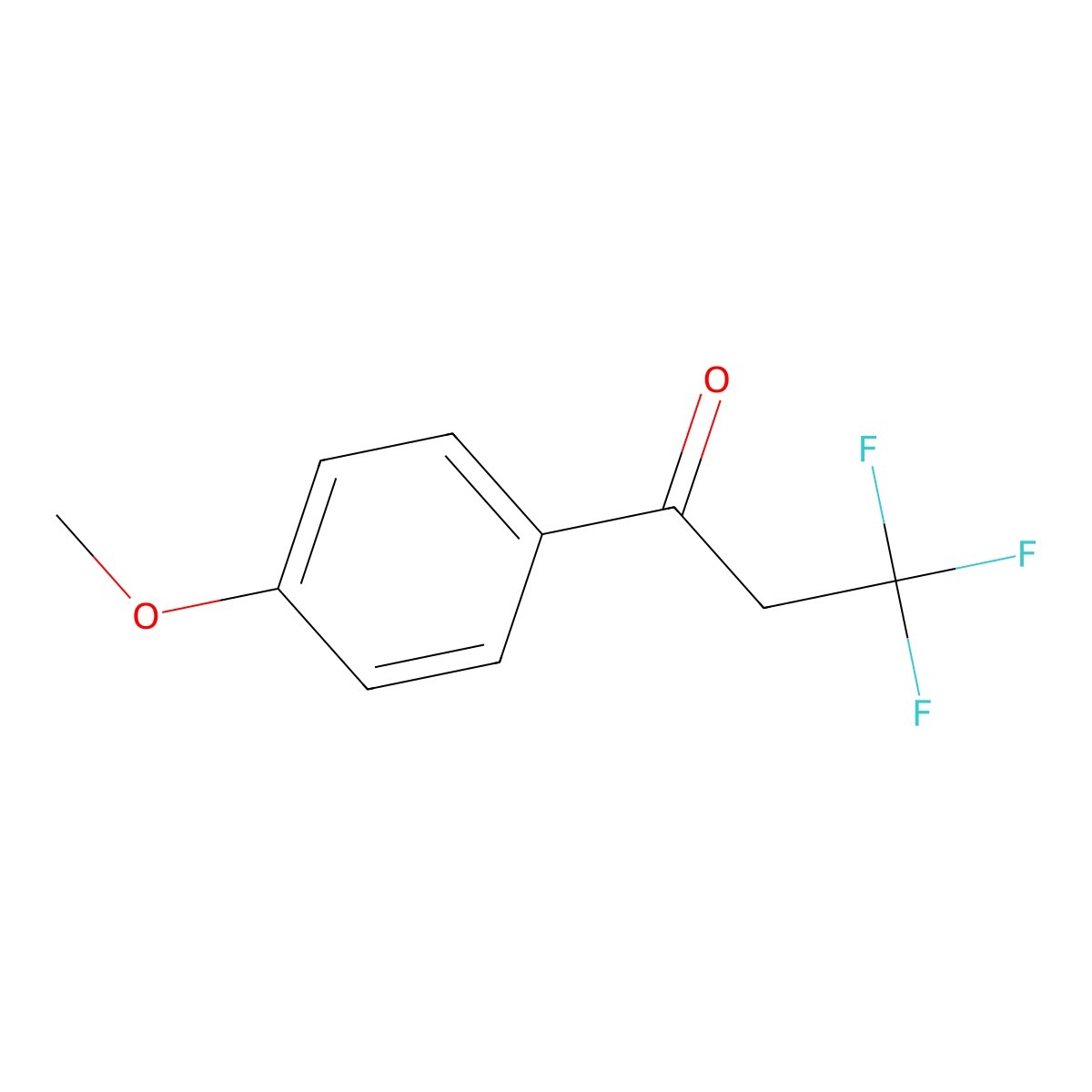 3,3,3-Trifluoro-1-(4-methoxyphenyl)propan-1-one molecular structure, CAS 121194-35-2