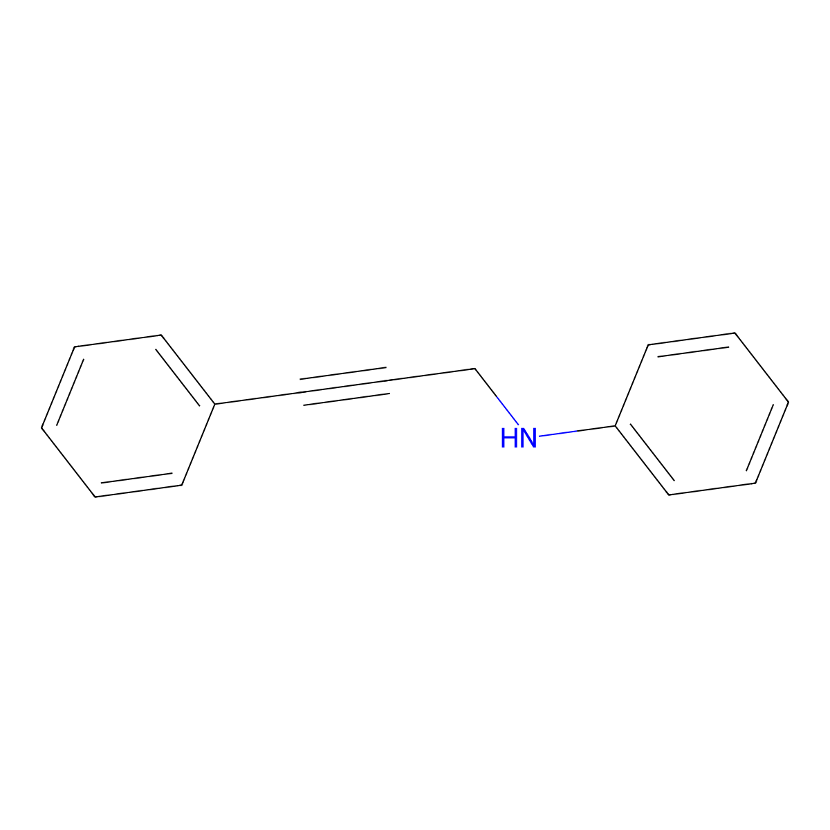 N-(3-Phenylprop-2-yn-1-yl)aniline molecular structure, CAS 121194-51-2