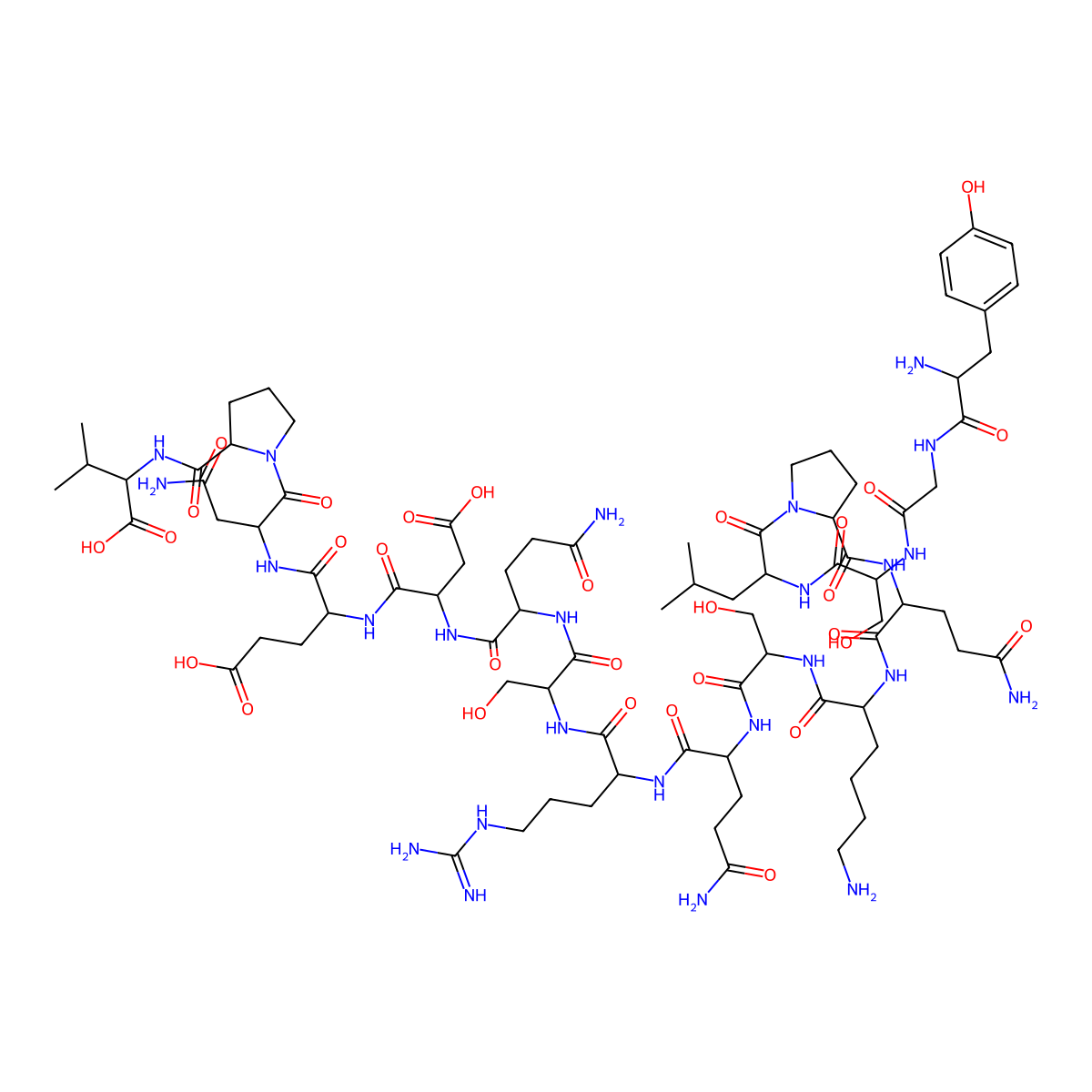Myelin basic protein, MBP (68-86) molecular structure, CAS 121196-80-3