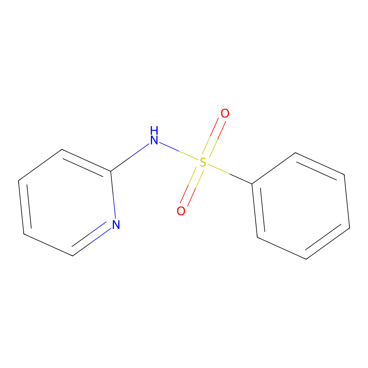 Benzenesulfonamide, n-2-pyridinyl- molecular structure, CAS 1212-07-3