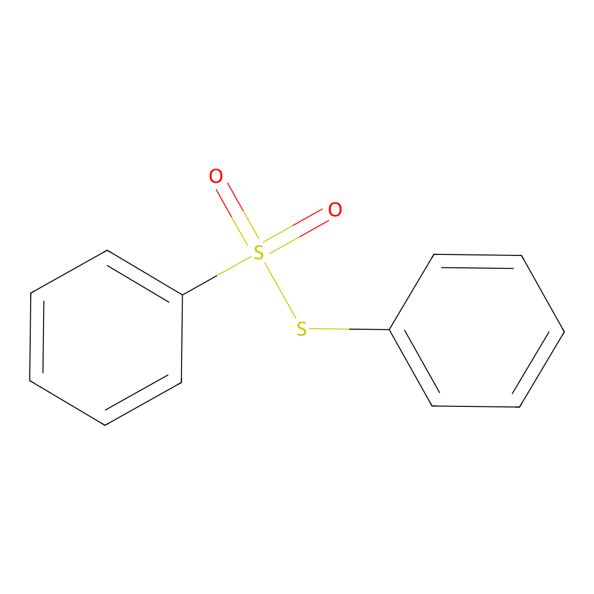 S-Phenyl benzenethiosulphonate molecular structure, CAS 1212-08-4