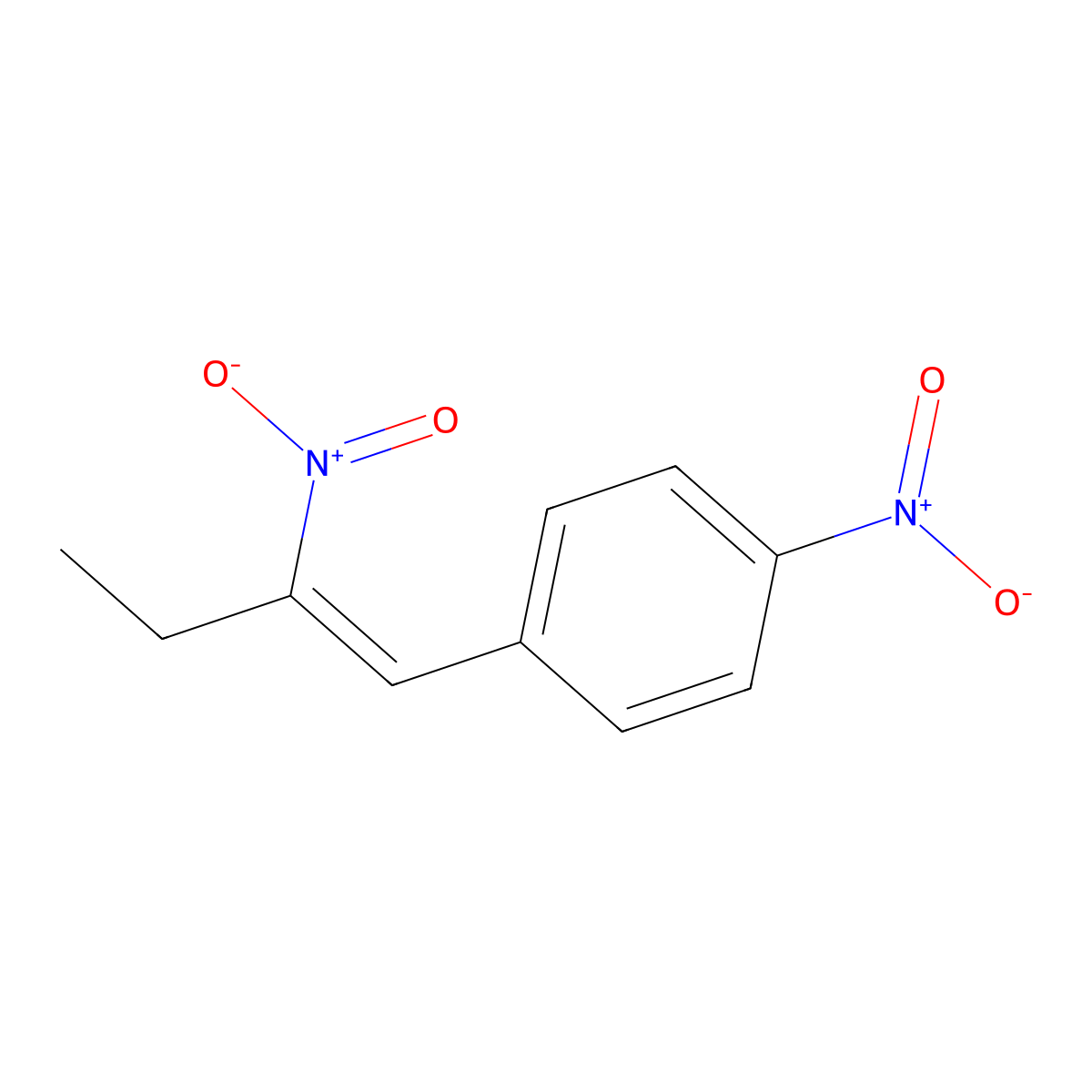 1-Nitro-4-(2-nitrobut-1-en-1-yl)benzene molecular structure, CAS 1212-20-0