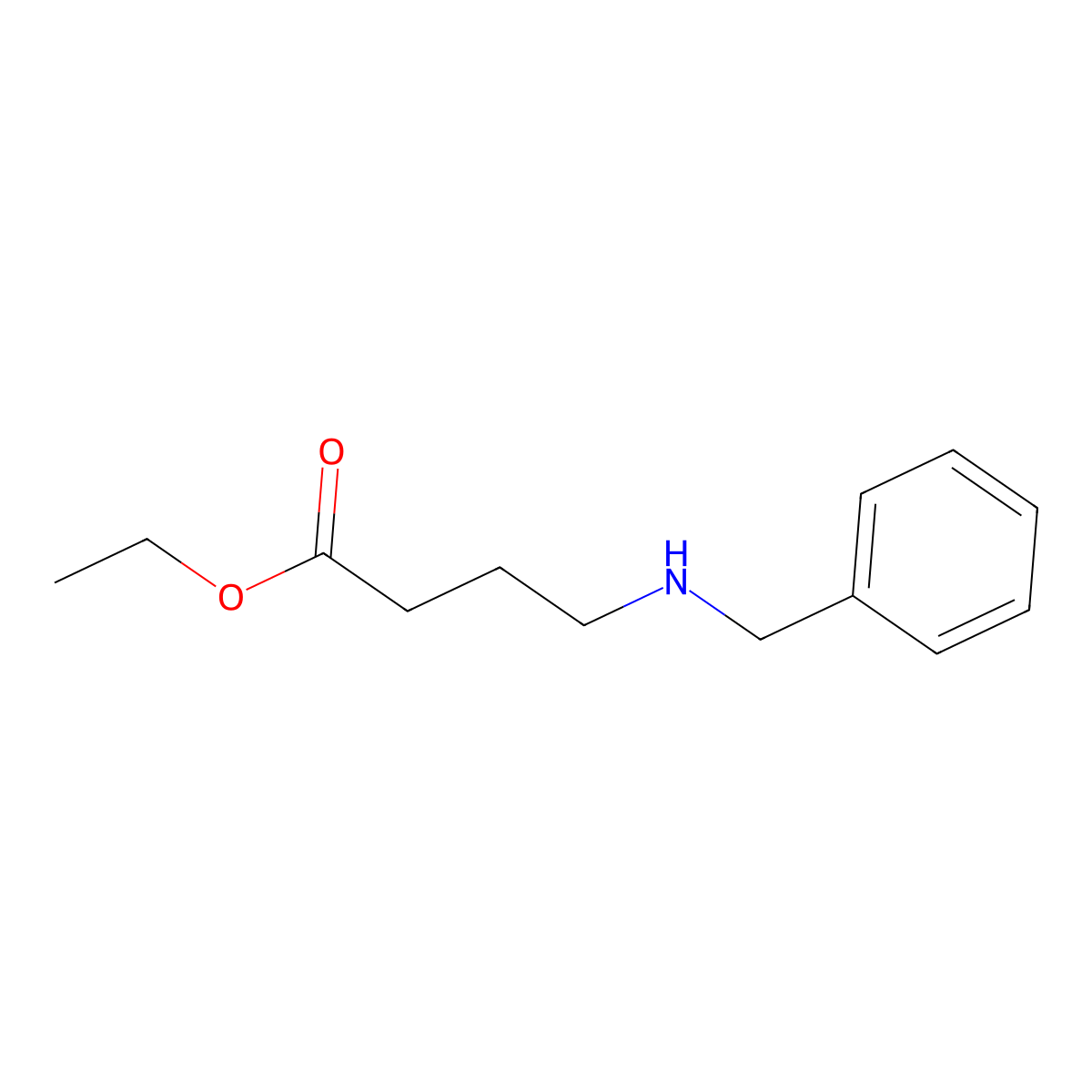 Ethyl 4-(benzylamino)butanoate molecular structure, CAS 1212-57-3