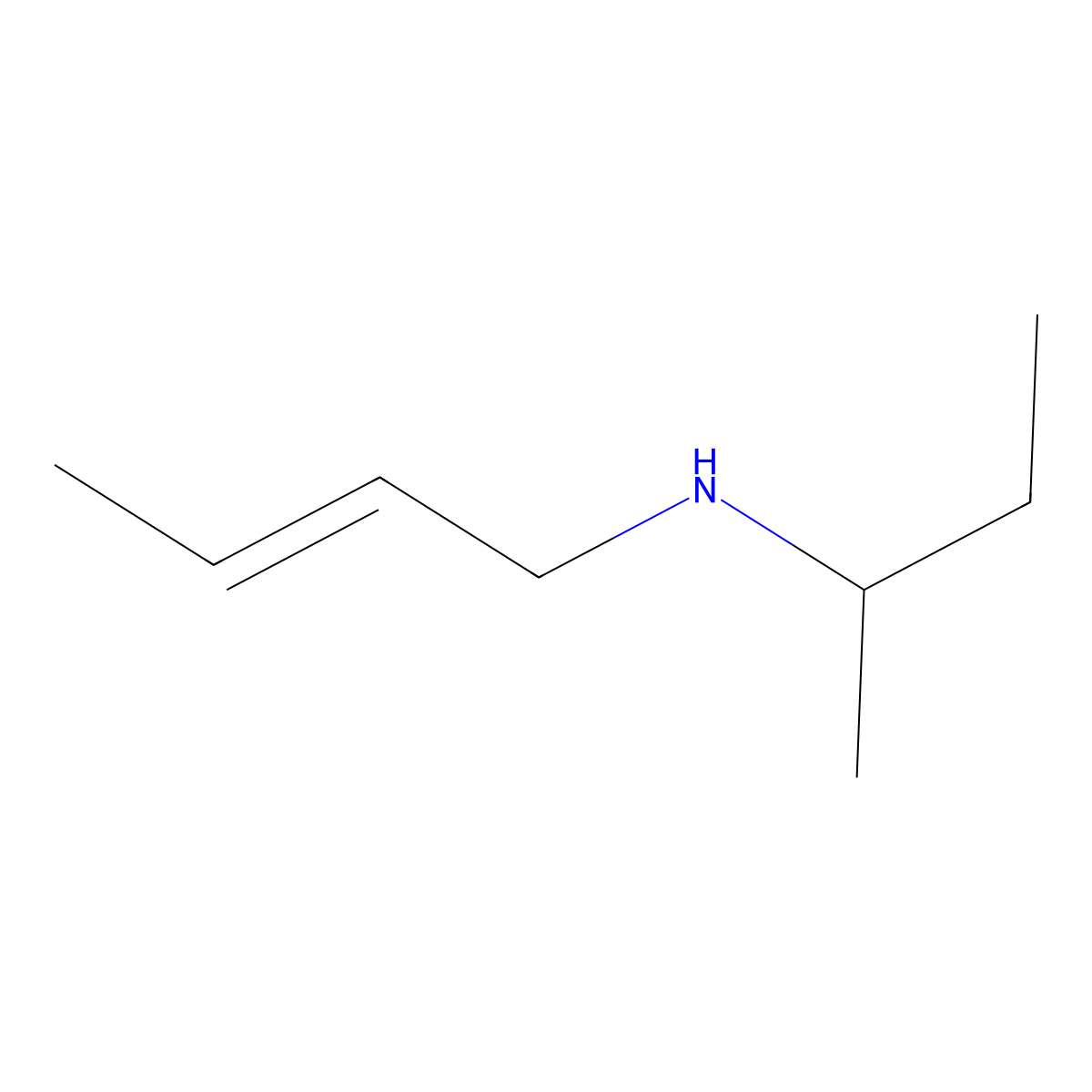 (E)-N-(sec-Butyl)but-2-en-1-amine molecular structure, CAS 1212007-08-3