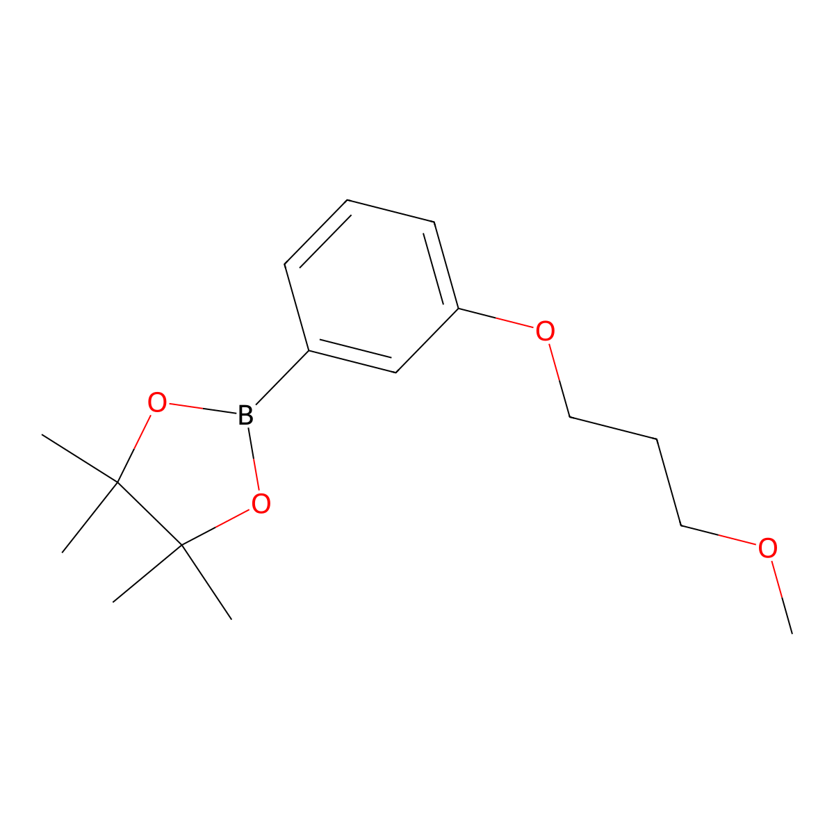 2-(3-(3-Methoxypropoxy)phenyl)-4,4,5,5-tetramethyl-1,3,2-dioxaborolane molecular structure, CAS 1212019-00-5