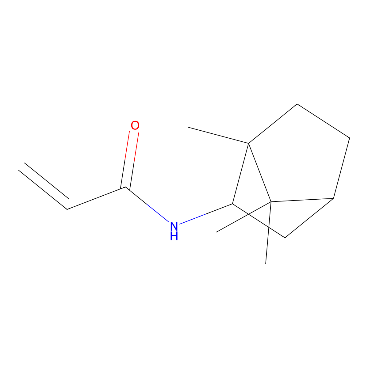 2-Propenamide, N-(1,7,7-trimethylbicyclo[2.2.1]hept-2-yl)- molecular structure, CAS 121204-89-5