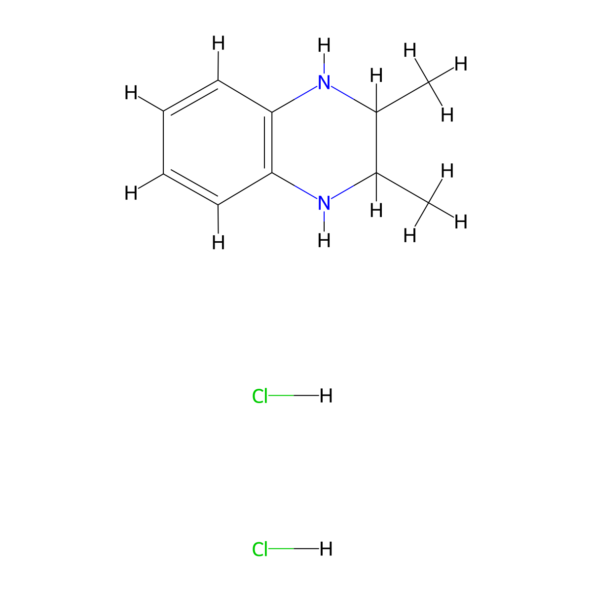 2,3-Dimethyl-1,2,3,4-tetrahydroquinoxaline;dihydrochloride molecular structure, CAS 1212061-38-5