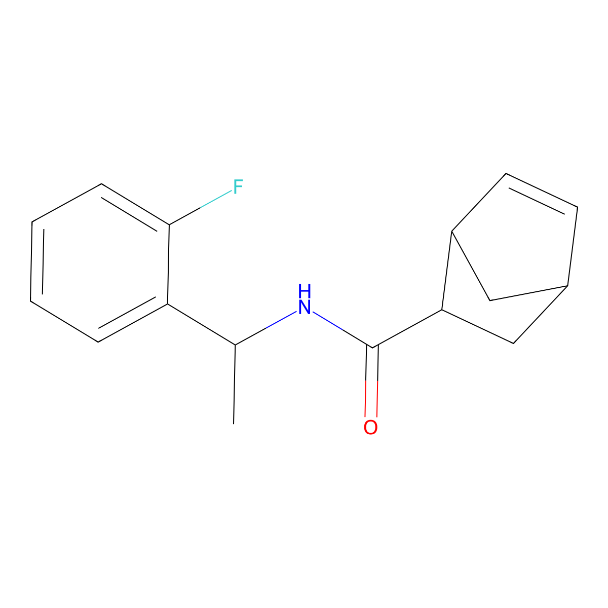 N-[1-(2-Fluorophenyl)ethyl]bicyclo[2.2.1]hept-5-ene-2-carboxamide molecular structure, CAS 1212064-25-9