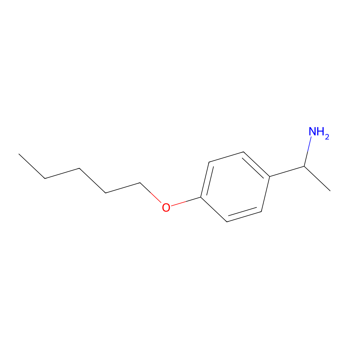 (1R)-1-[4-(Pentyloxy)phenyl]ethan-1-amine molecular structure, CAS 1212064-29-3