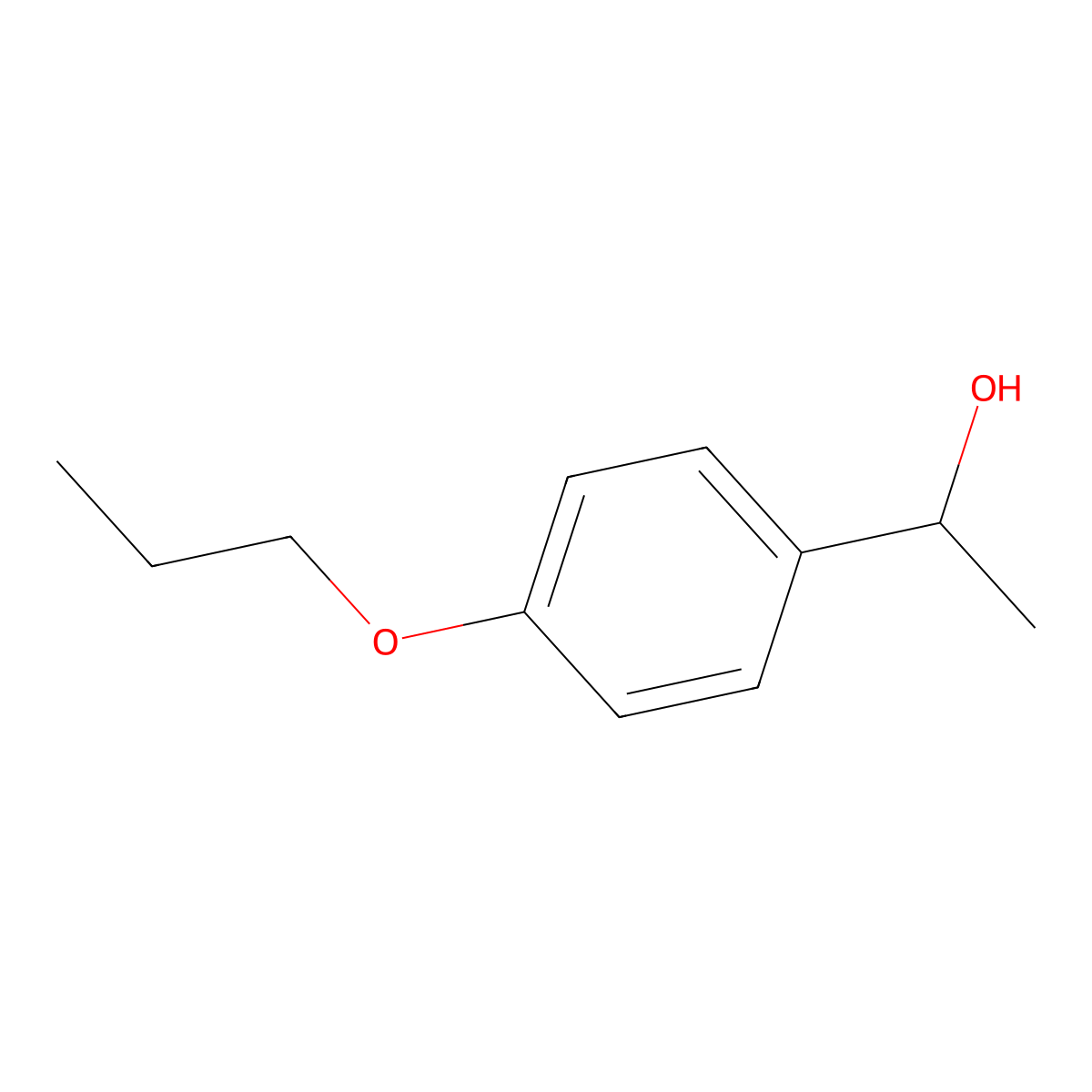 (1R)-1-(4-Propoxyphenyl)ethan-1-ol molecular structure, CAS 1212068-85-3
