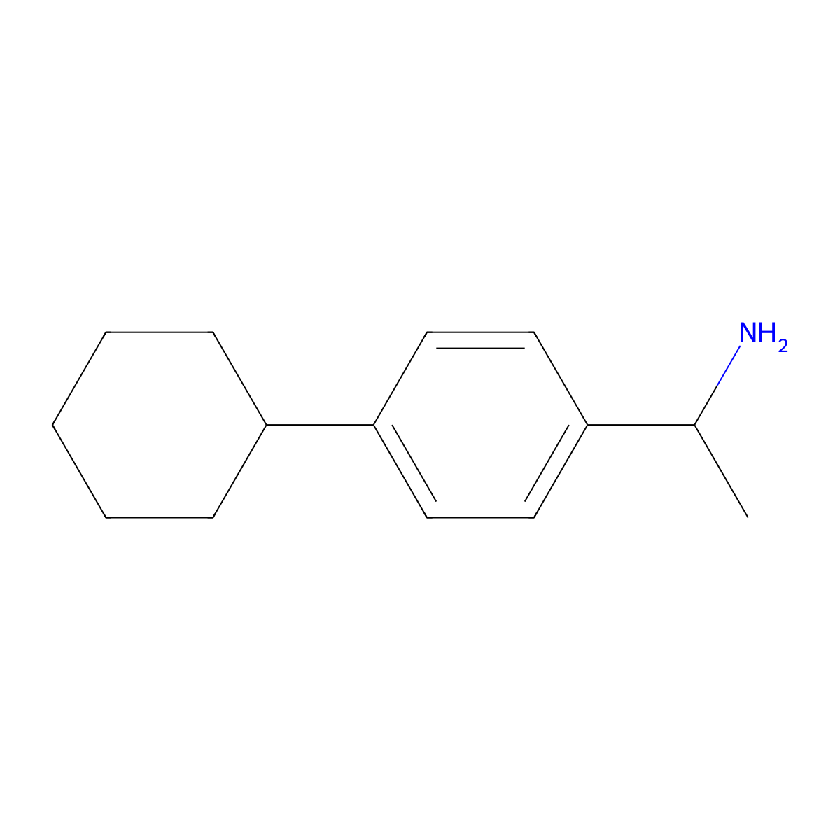 (1R)-1-(4-Cyclohexylphenyl)ethan-1-amine molecular structure, CAS 1212079-48-5