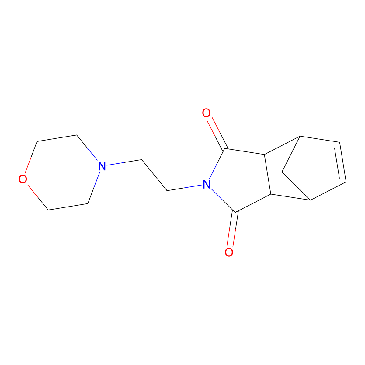 2-[2-(morpholin-4-yl)ethyl]-3a,4,7,7a-tetrahydro-1H-4,7-methanoisoindole-1,3(2H)-dione molecular structure, CAS 1212083-26-5
