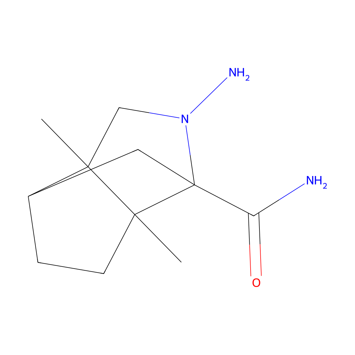 2-amino-3a,6a-dimethylhexahydro-1,4-methanocyclopenta[c]pyrrole-1(2H)-carboxamide molecular structure, CAS 1212089-56-9