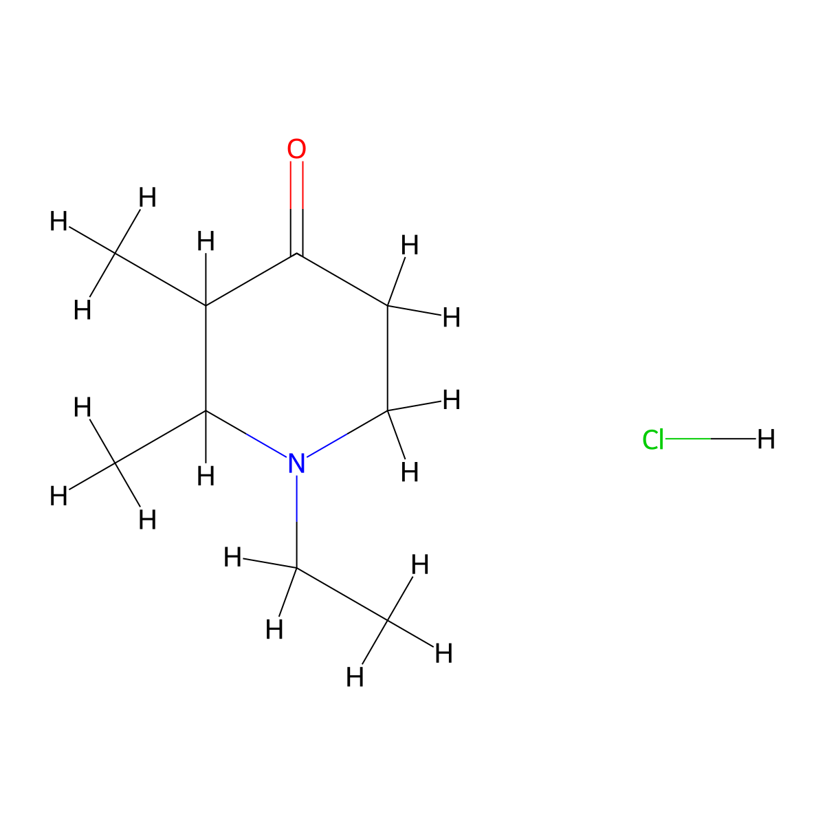 1-Ethyl-2,3-dimethylpiperidin-4-one hydrochloride molecular structure, CAS 1212091-89-8