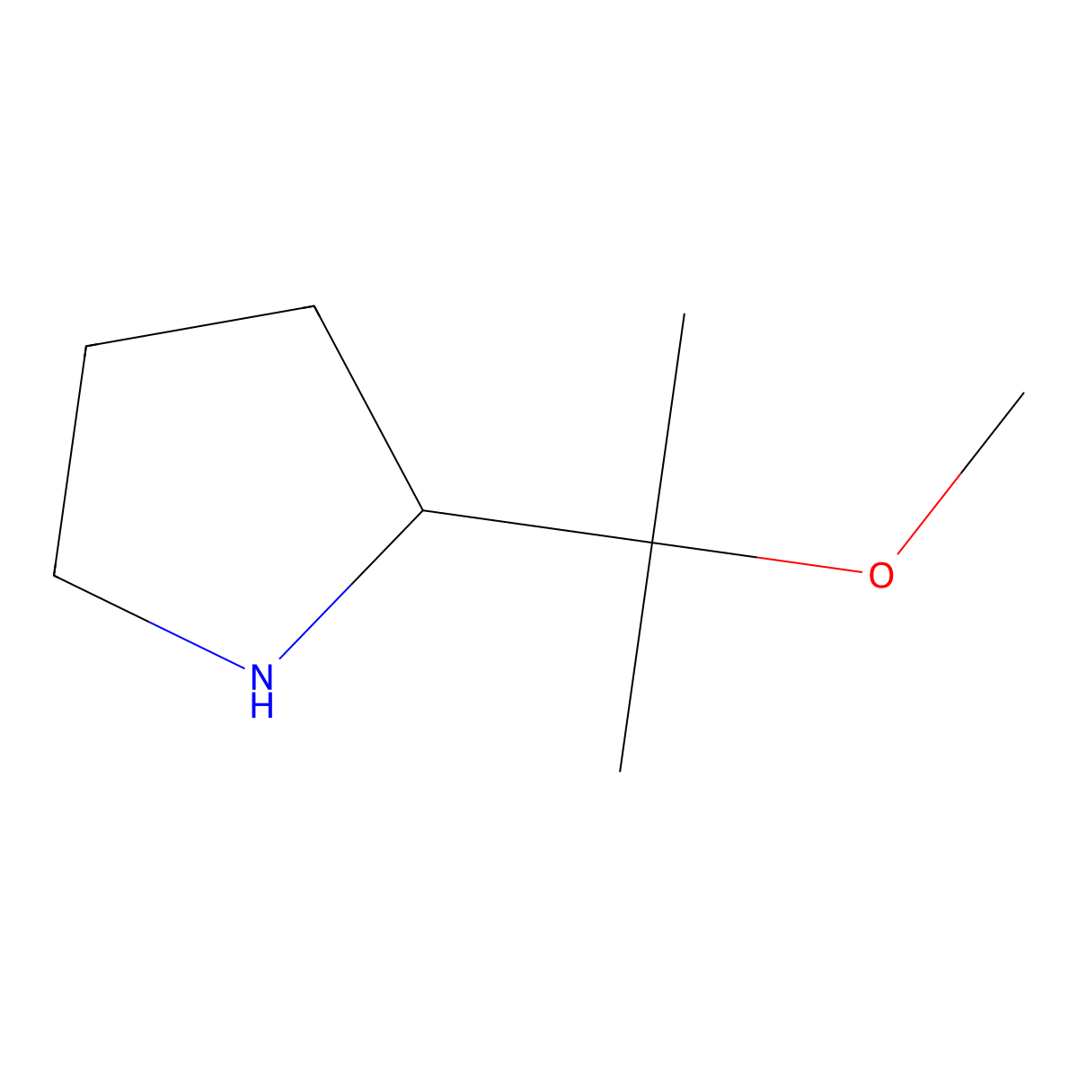 (R)-2-(1-Methoxy-1-methyl-ethyl)-pyrrolidine molecular structure, CAS 1212111-83-5