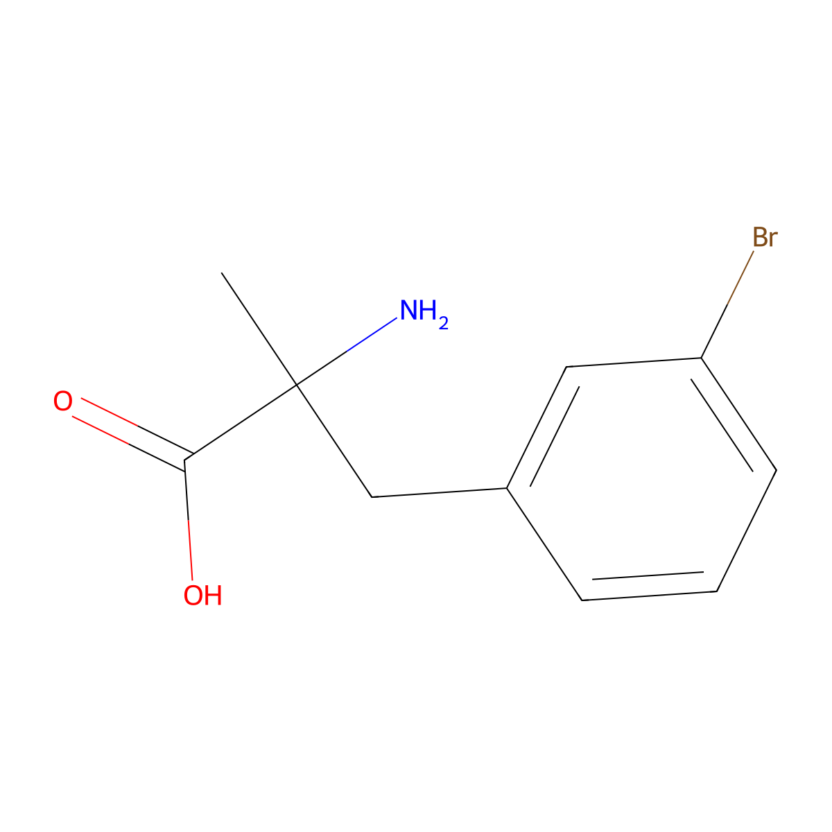 (S)-alpha-Methyl-3-bromophenylalanine molecular structure, CAS 1212117-73-1